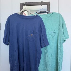 Southern Marsh Short Sleeve Tees in Navy and Mint